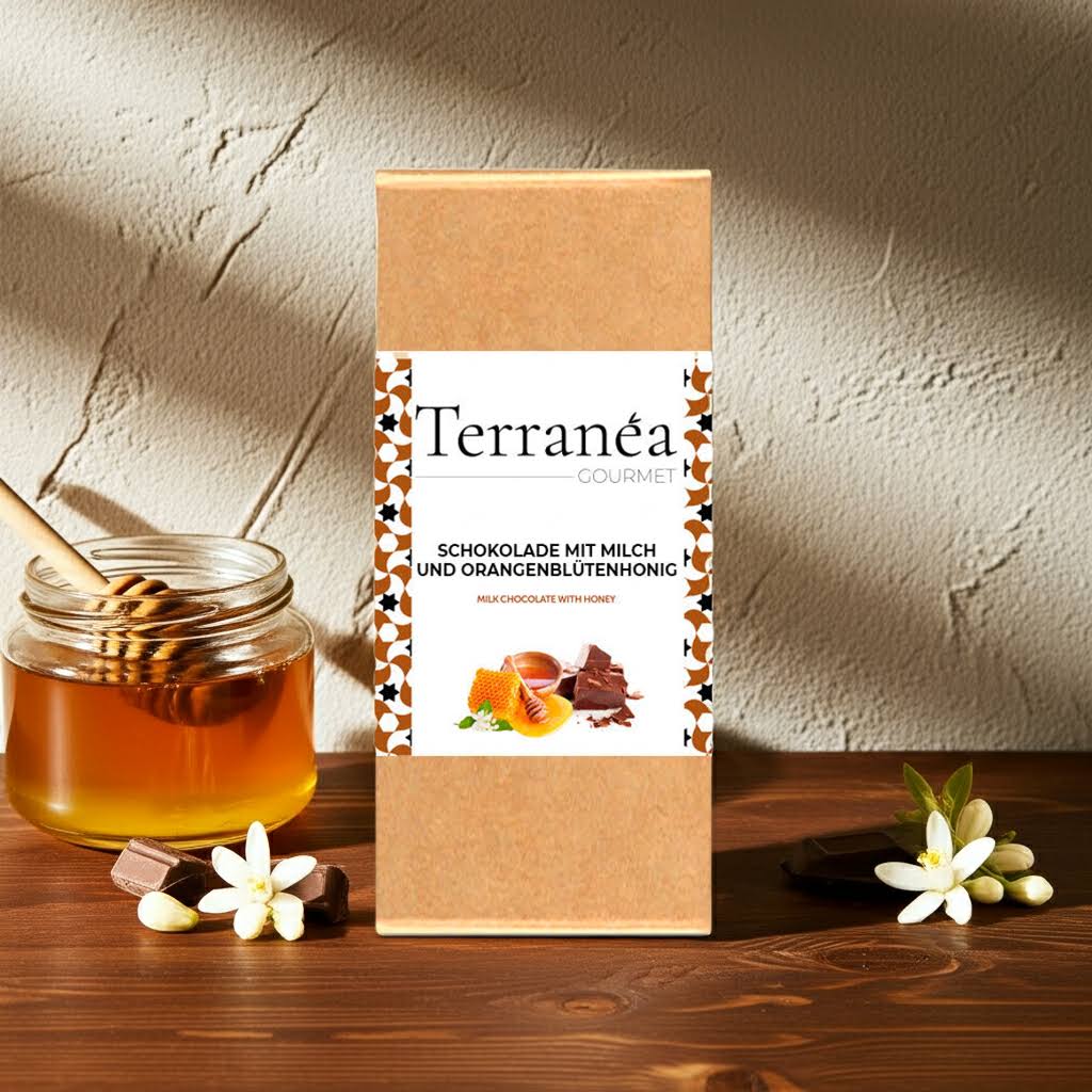 Milchschokolade mit Orangenblüten-Honig