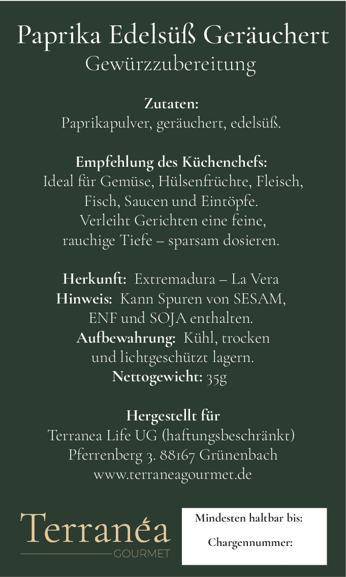 Paprika Edelsüß Geräuchert